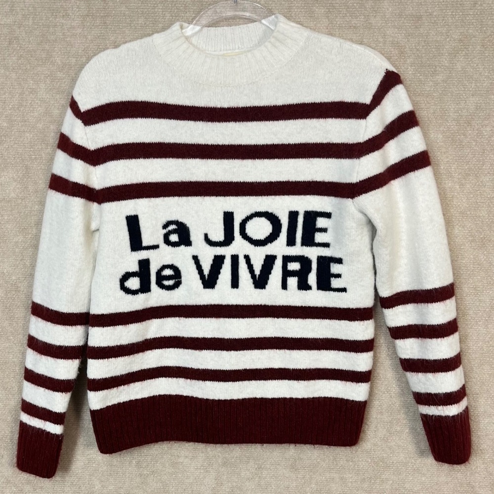 NAF NAF French La Joie De Vivre Striped Sweater Women's Size Small